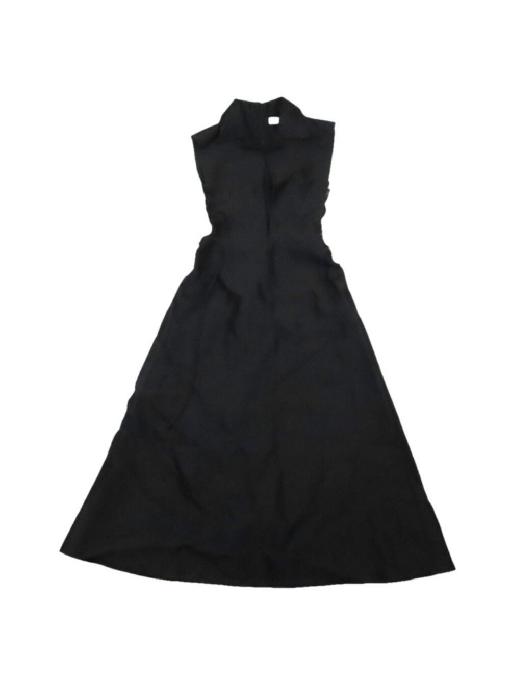 Dior Sleeveless Long Dress Side Ribbon Lace-up Sample Black 36